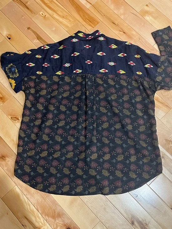 Christian Lacroix for Desigual Patchwork Mixed‑Print Button-Up Shirt - Picture 9 of 9